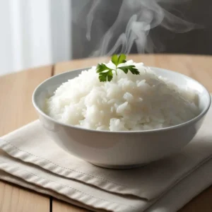 fluffy white rice