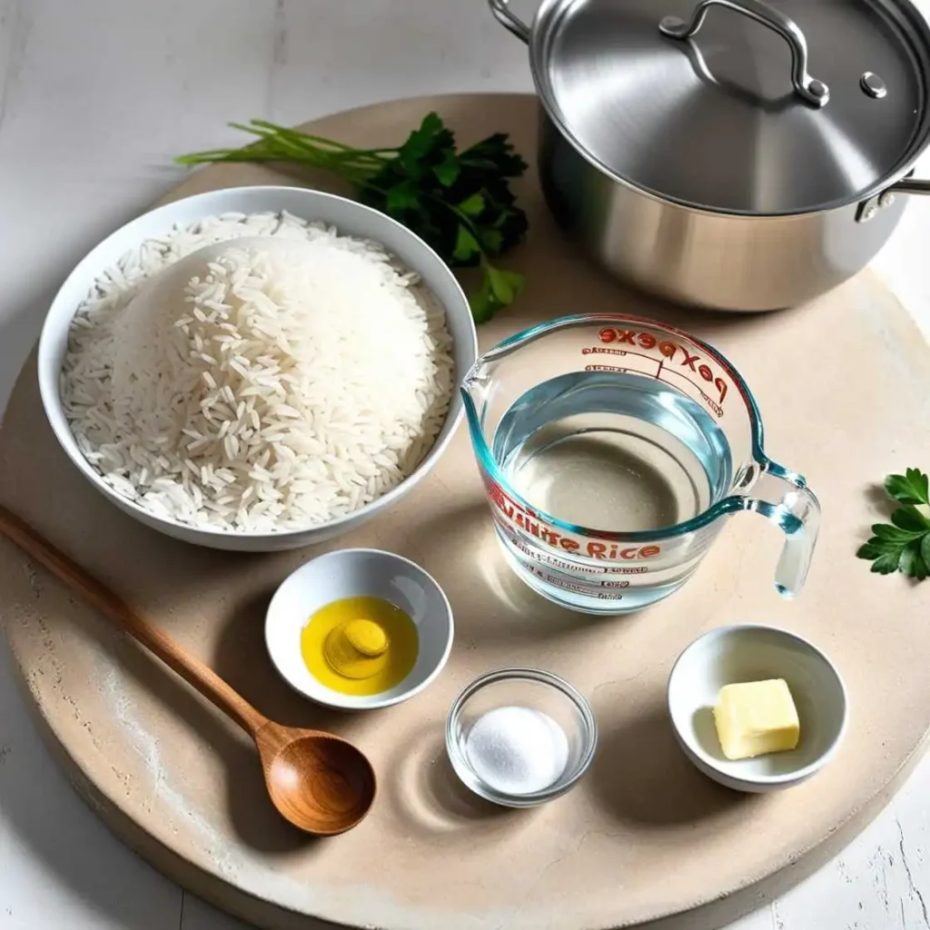 fluffy white rice recipe ingredients