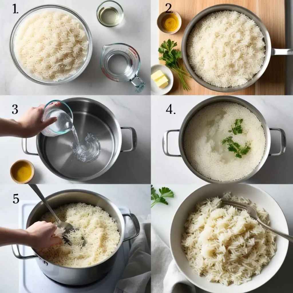 perfectly fluffy white rice