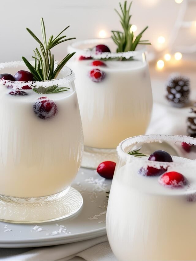 White Christmas Punch Recipe with Coconut Milk