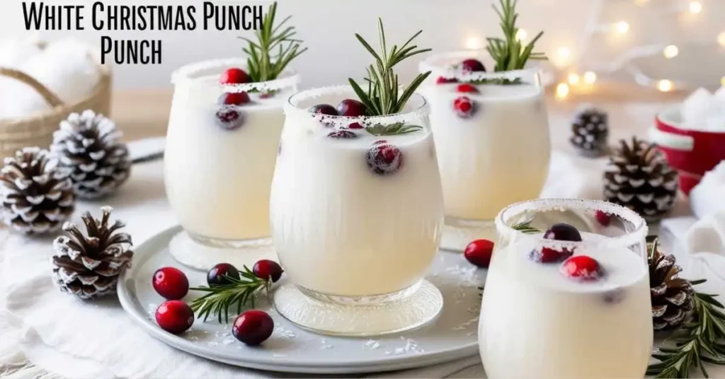 white Christmas punch recipe with coconut milk