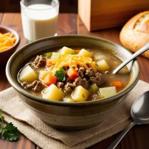 Hamburger Potato Soup Recipe