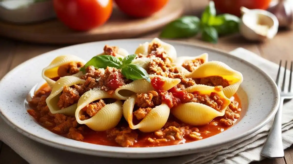 Easy shell pasta ground turkey