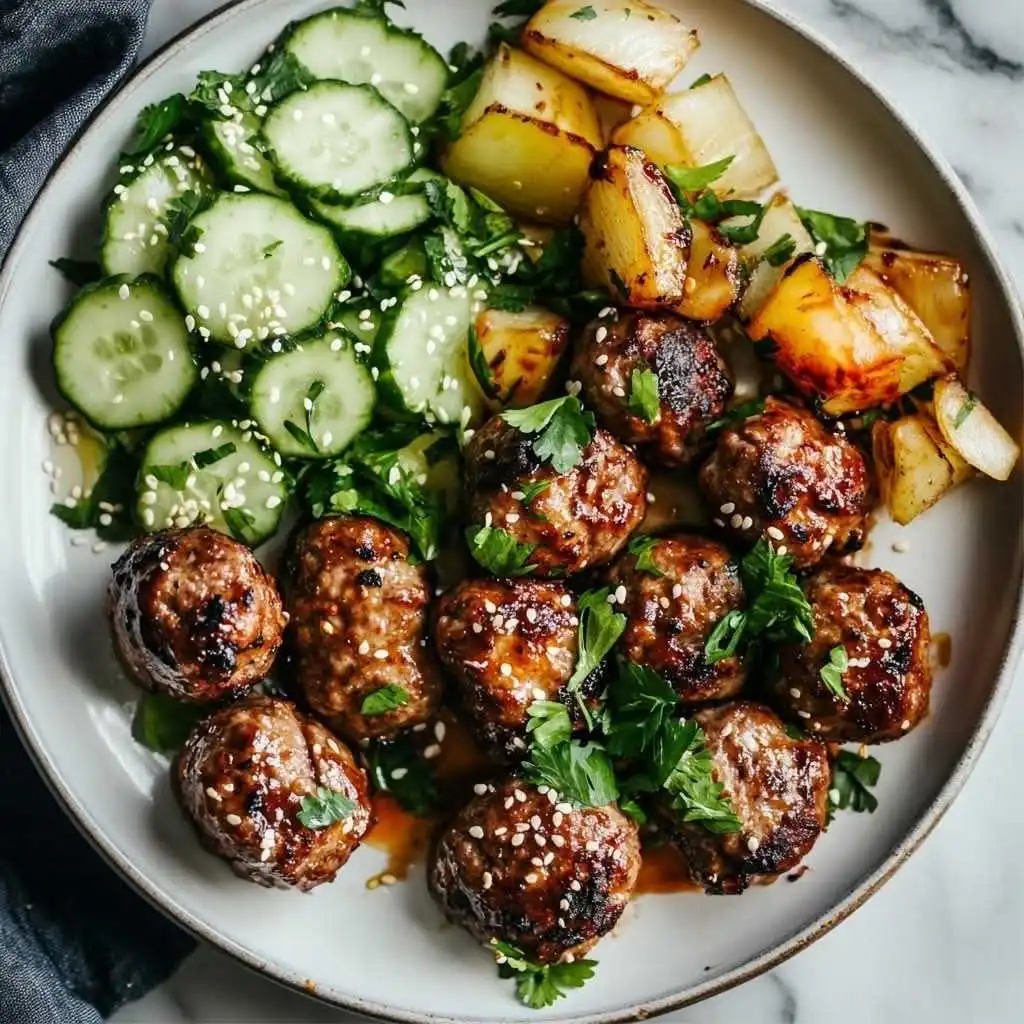 Korean Barbecue Meatballs