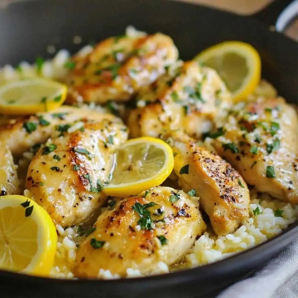 Lemon Butter Chicken & Rice