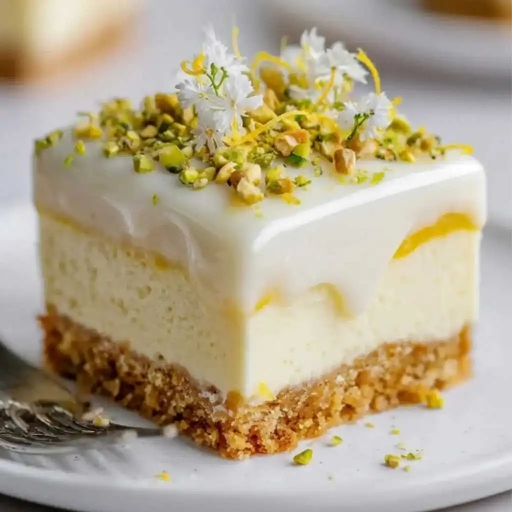No-Bake Lemon Lasagna with Pistachio Crunch