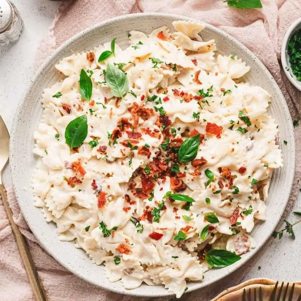 Creamy Bacon Bowtie Pasta