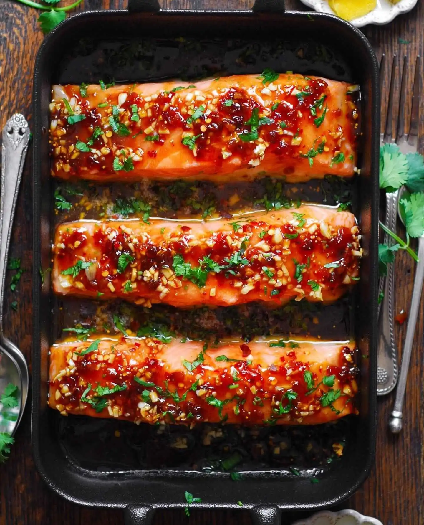 Honey Garlic Glazed Salmon
