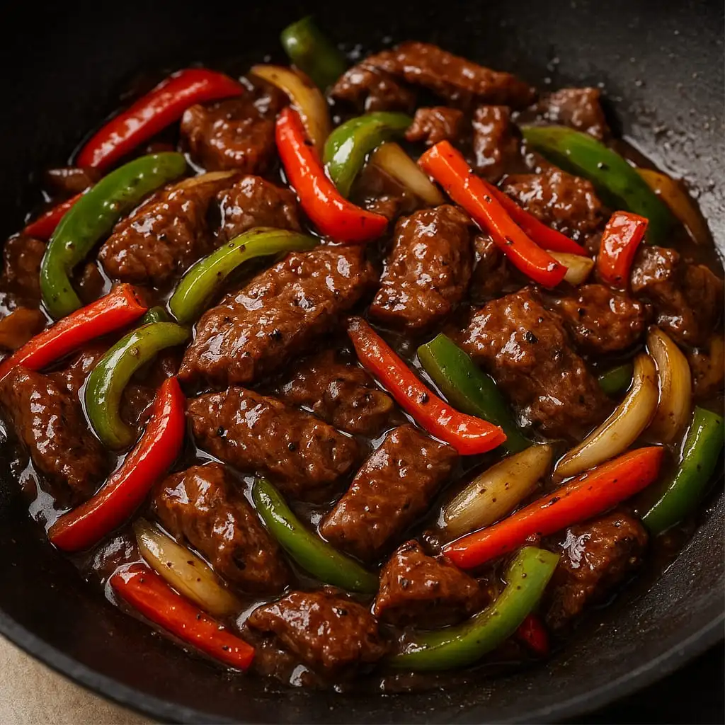 Black Pepper Beef Stir-Fry