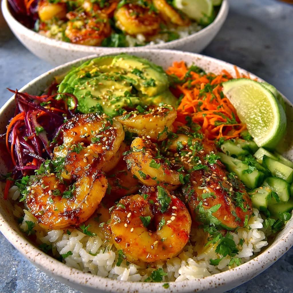 Coconut Lime Shrimp Bowls