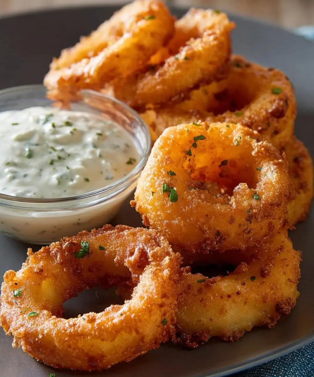 Crispy Potato Rings with Buttermilk Ranch