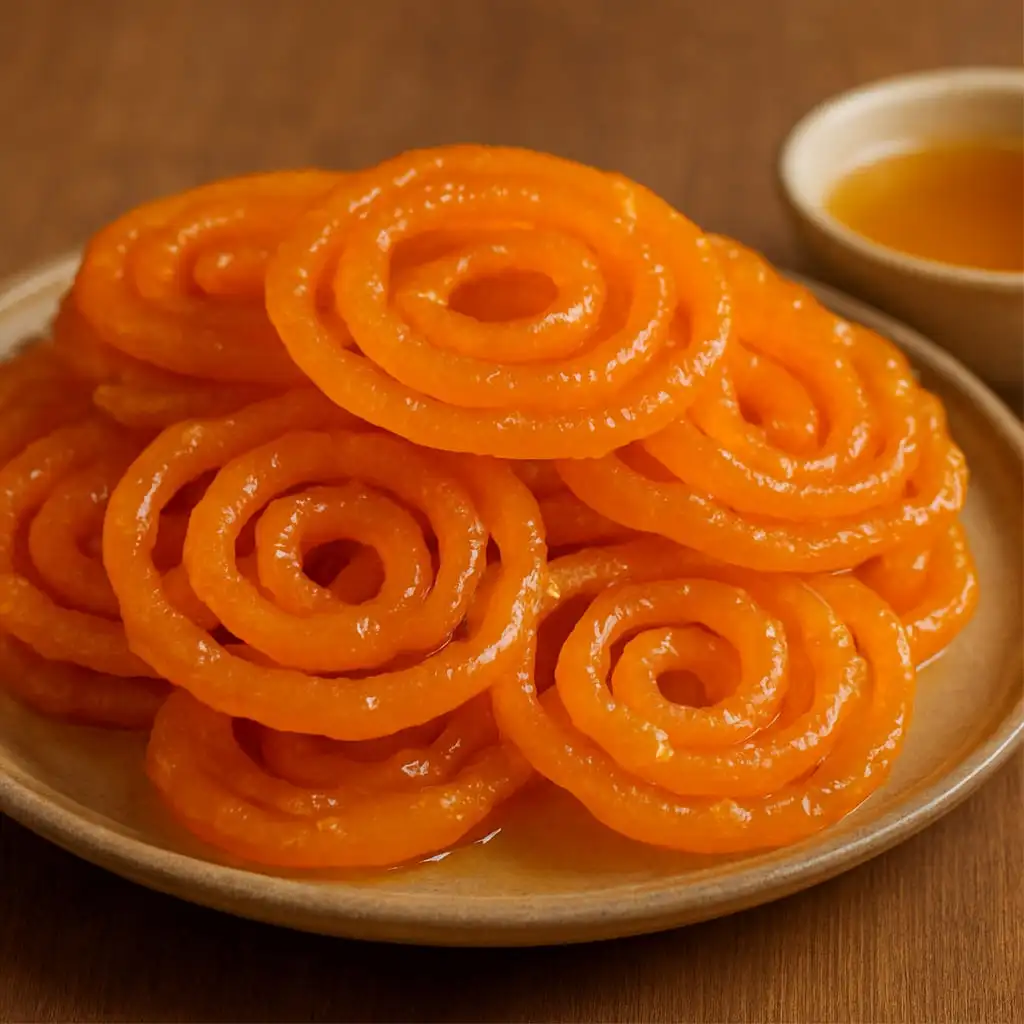 Crispy Syrupy Jalebi