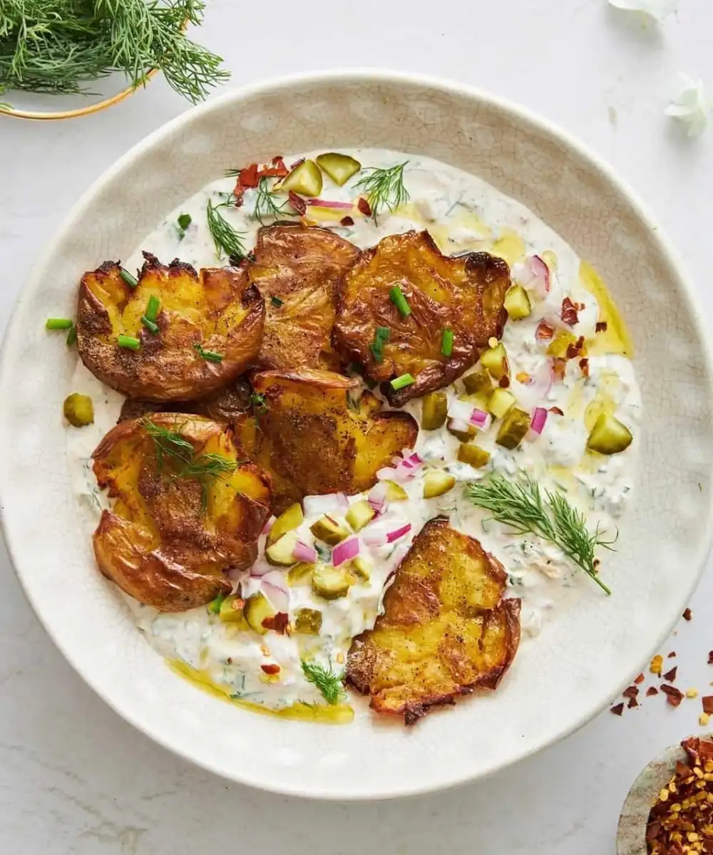 Labne Crispy Potato Salad