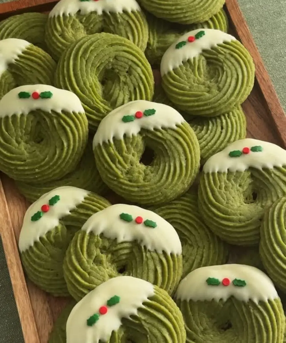 Matcha Butter Cookies