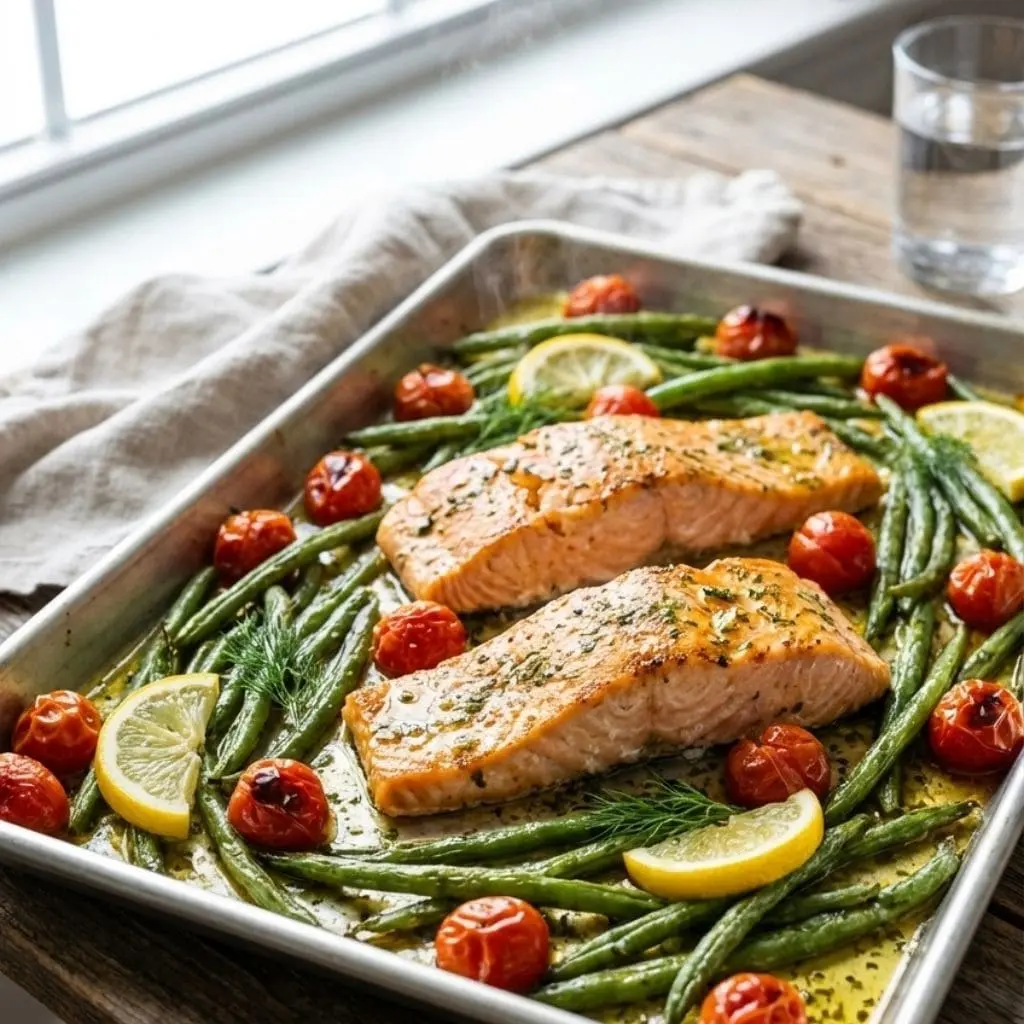 Sheet Pan Salmon with Vegetables