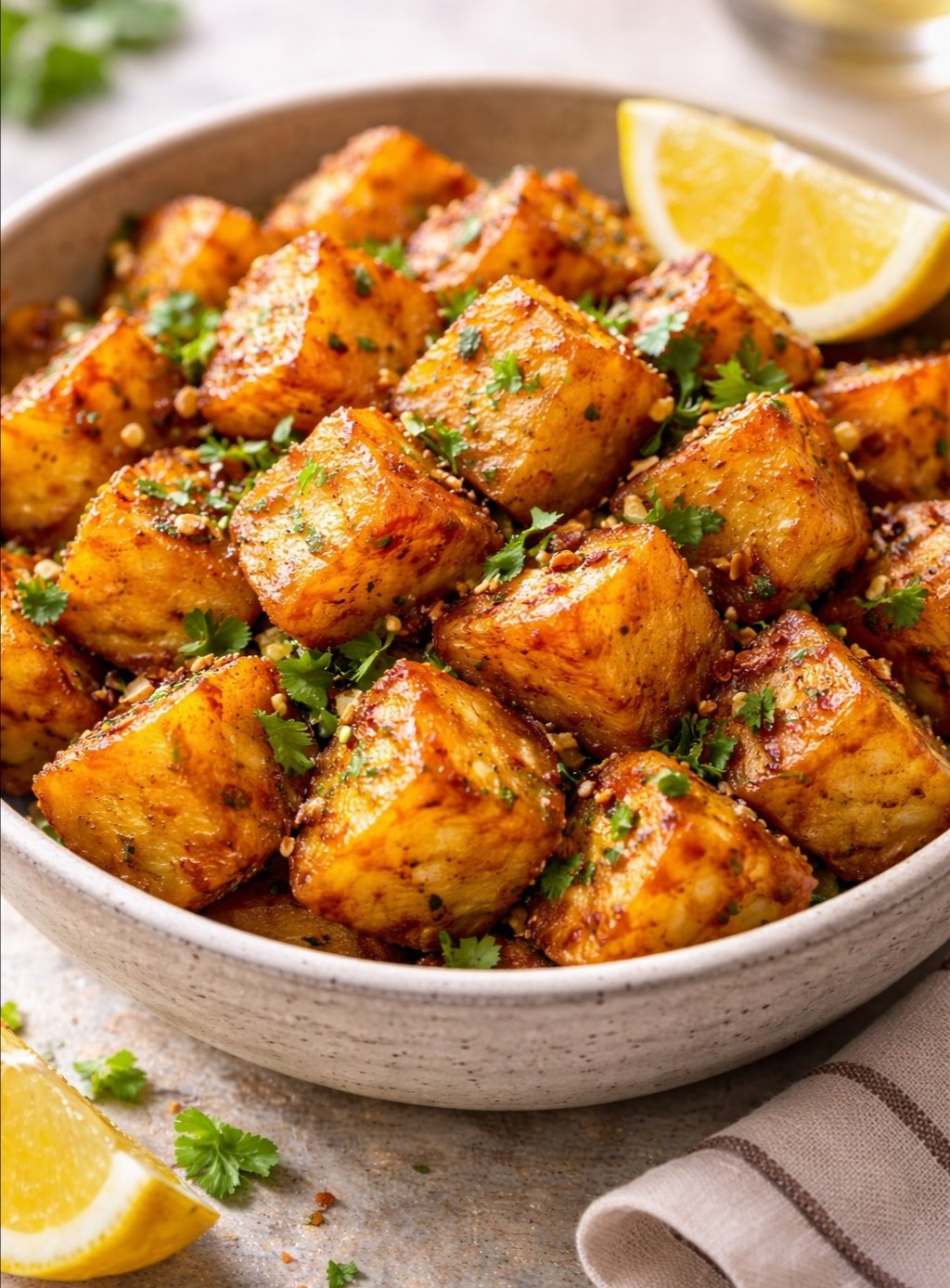 Spicy Garlic Potatoes
