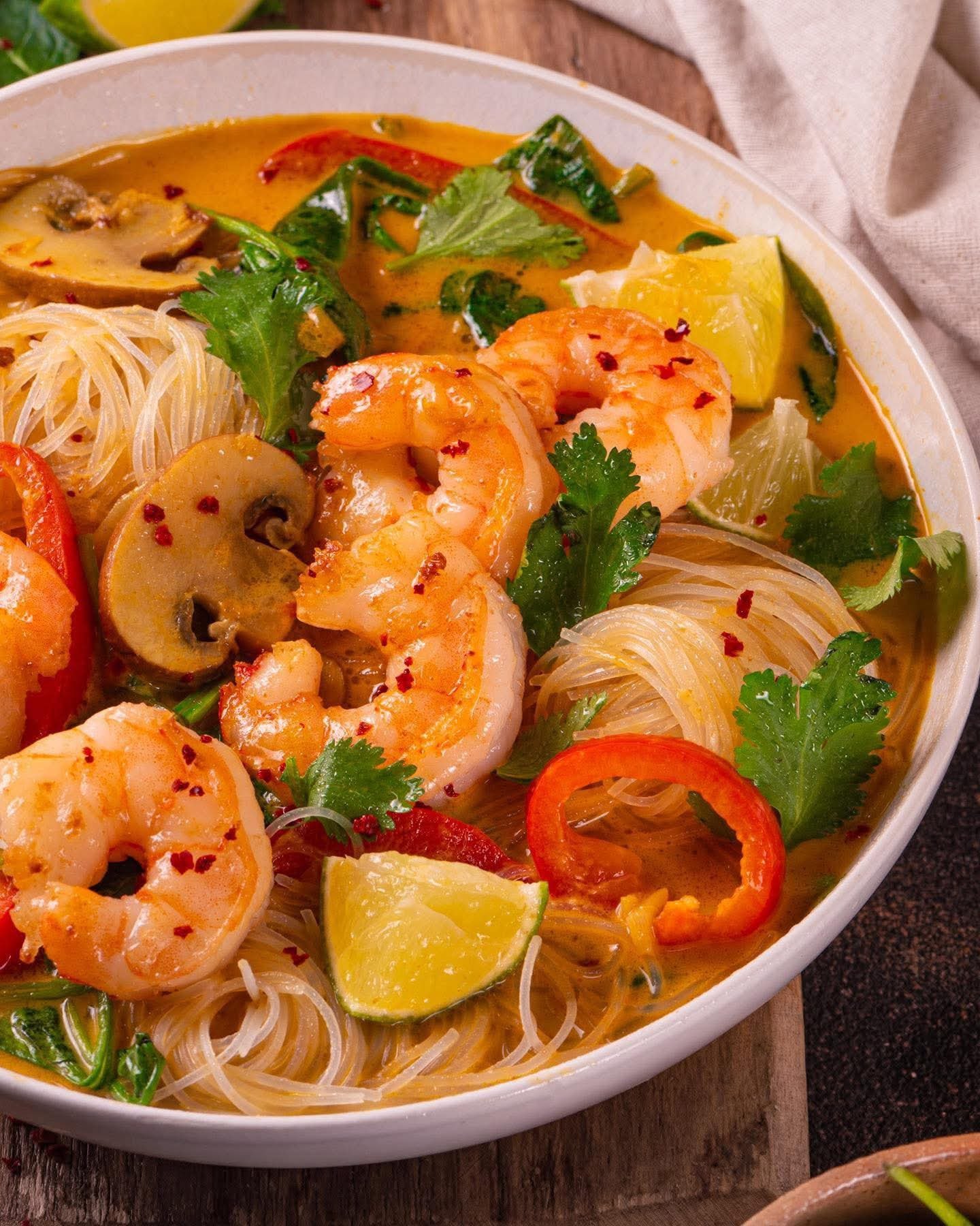 Thai Shrimp Coconut Noodle Soup